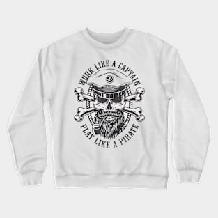 Skull of Sailor with Bones Crewneck Sweatshirt